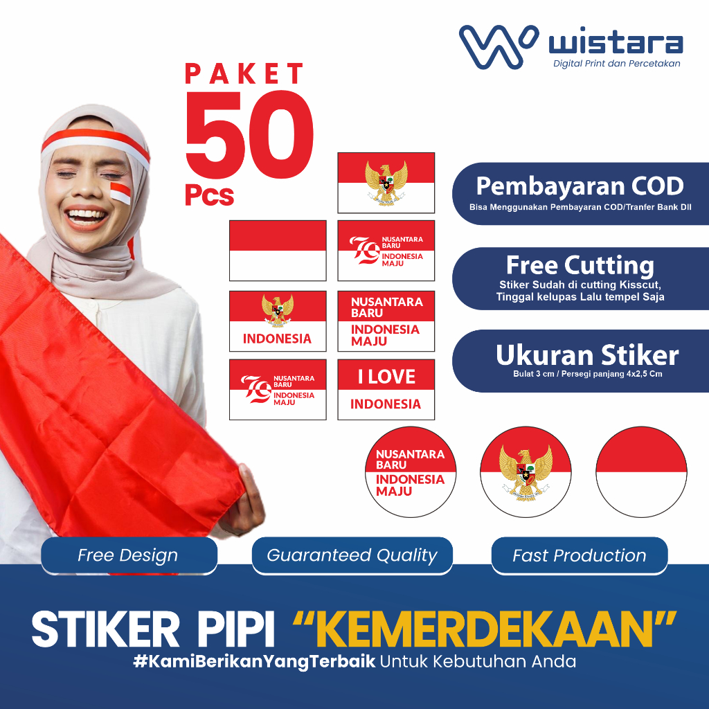 

Stiker Pipi Bendera Kemerdekaan Agustusan