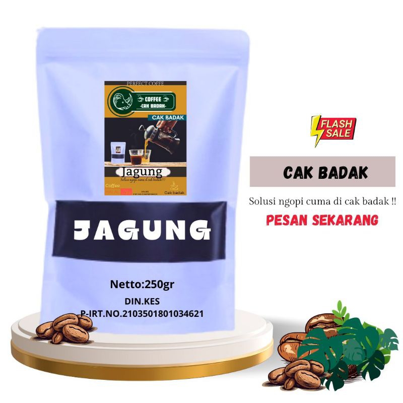 

Bubuk kopi jagung isi 250 gr kopi hitam rendah kafein