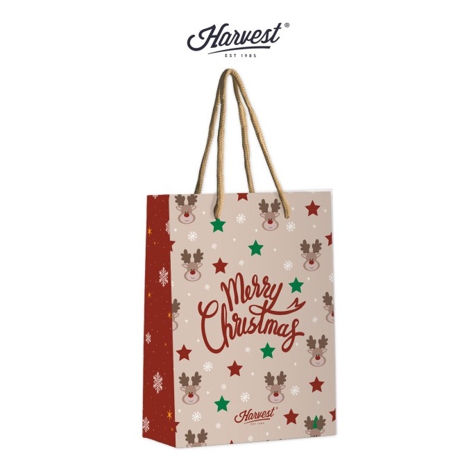 

KUALITAS OKE Paper Bag Natal Christmas Harvest Rejoice Xmas L Cream