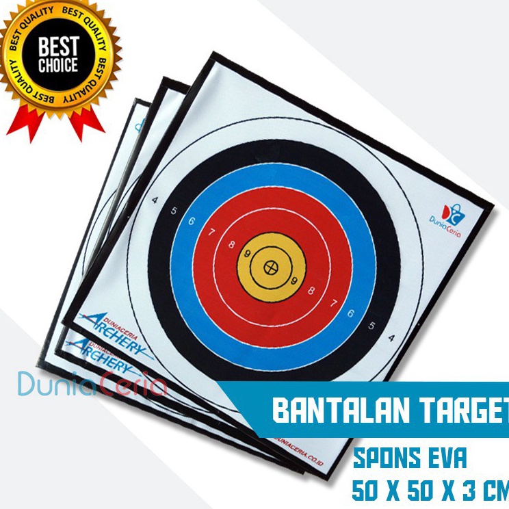 Super Testimoni  Bantalan Face Target Panahan 5 x 5 x 3 cm Kuat
