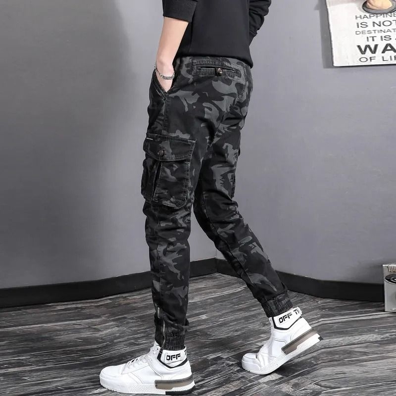 Celana Cargo Camo Loreng | Celana Jogger Cargo Pria Wanita
