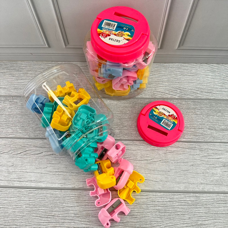 

[PGO] [Dapat 5Pcs] Serutan Ongotan Rautan Pensil Motif Karakter Lucu