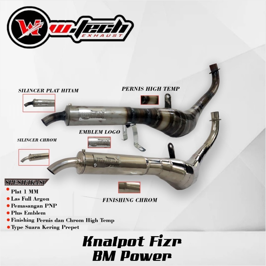 W.TECH Knalpot Racing Fizr BM Power