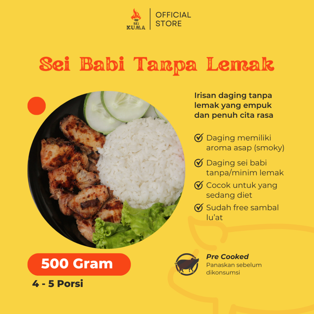 

SEI BABI ASAP Kupang - Khas NTT - Se'i Babi Tanpa Lemak 500 Gram