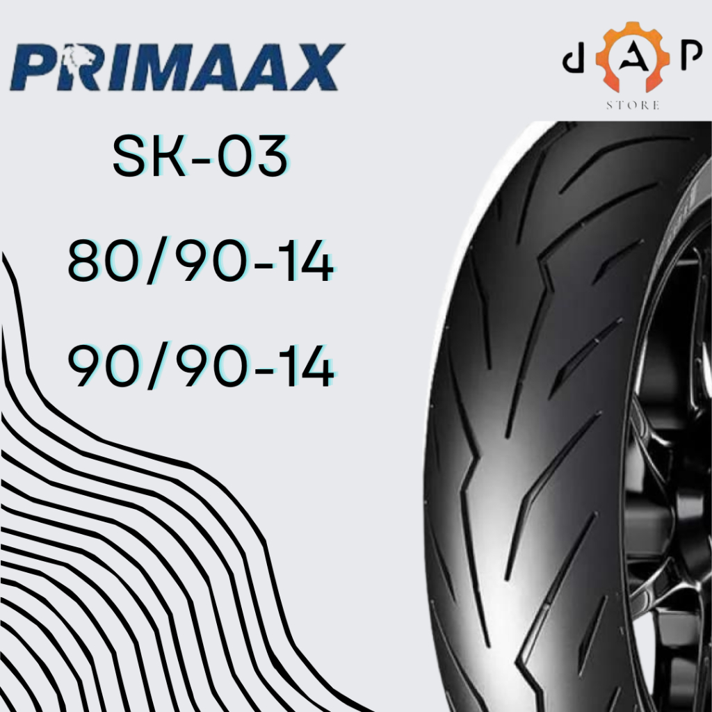 PAKET BAN MOTOR PRIMAX SK03 RING 14  TUBELESS BAN MOTOR VARIO,BEAT,VARIO,MIO