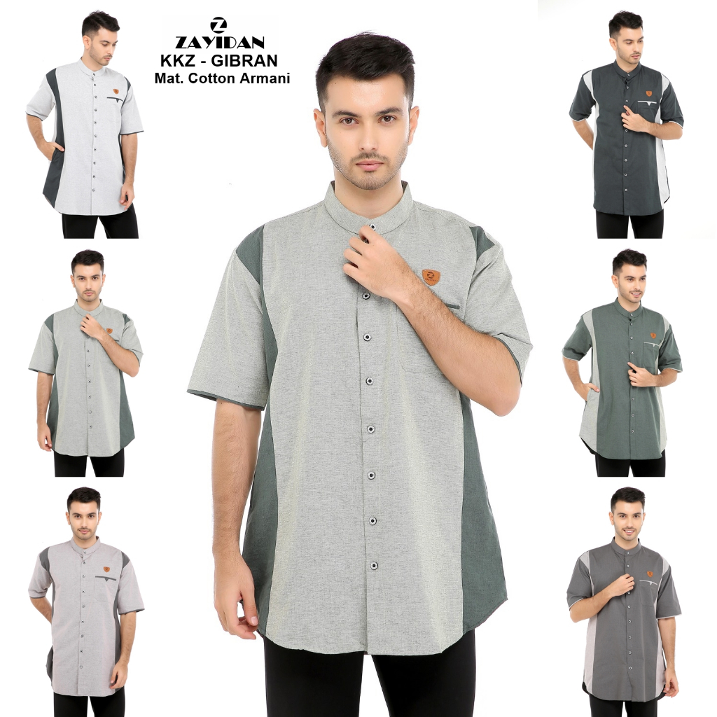 Baju Koko Muslim Pria Zayidan | Koko Muslim Pria Gibran Series By Zayidan