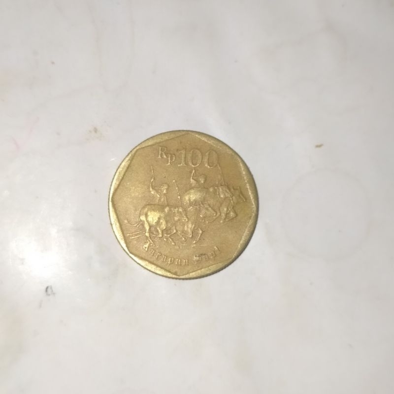 UANG KOIN 100 RUPIAH KARAPAN SAPI