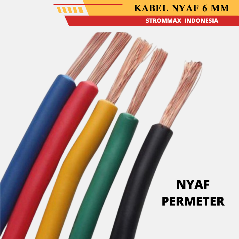 COD - Kabel Serabut NYAF 6mm Kabel NYAF 6mm Kabel Grounding Per Meter Merek Super Kabel