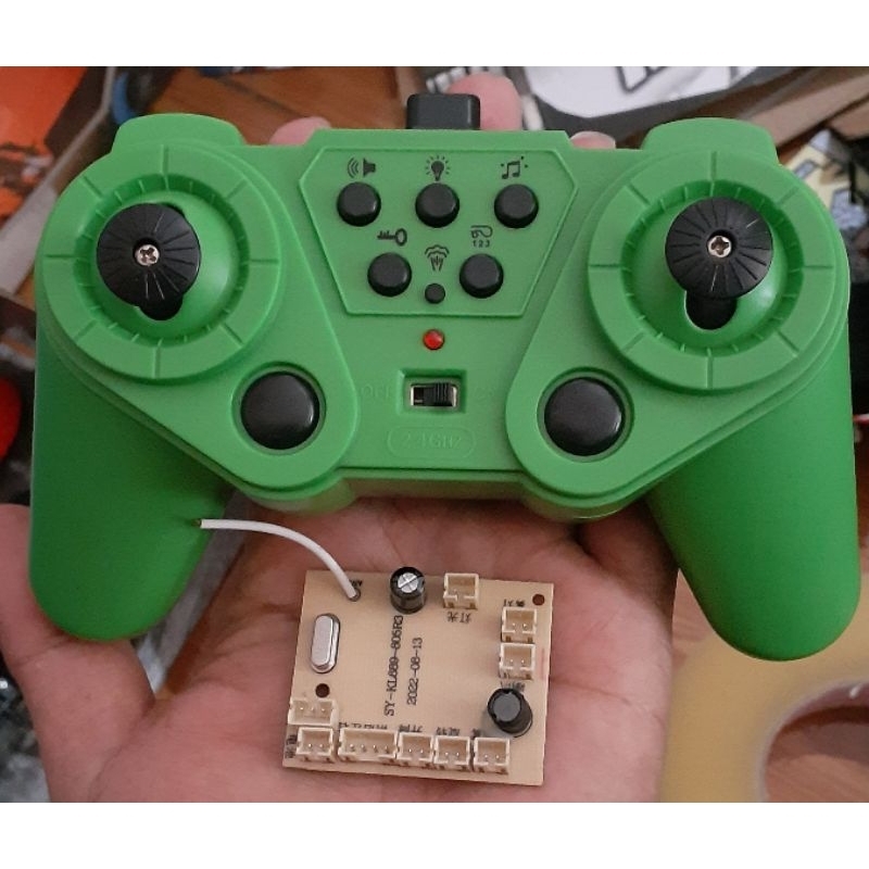 REMOTE CONTROL SET + RECEIVER 2,4GHZ RC EXCAVATOR STR 14CH MODEL SPRAY HENGJIAN ALLOY SKALA 1:14 | M