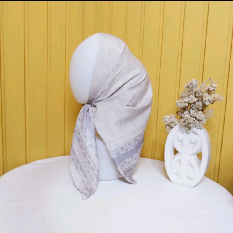 Chicahijab Hana Pattern Hijab Lassercut Sublim, Voal printing, hijab print, motif bunga , hijab moti