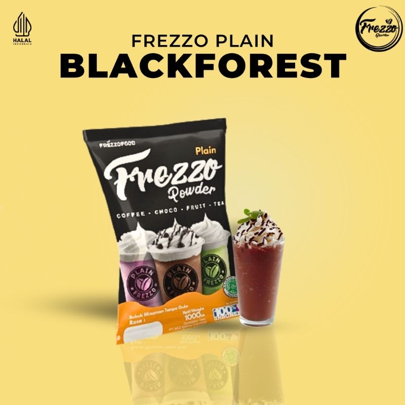 

Bubuk Minuman Rasa Blackforest Plain Frezzo 1kg/ Minuman Murah dan Enak Frezzo Plain