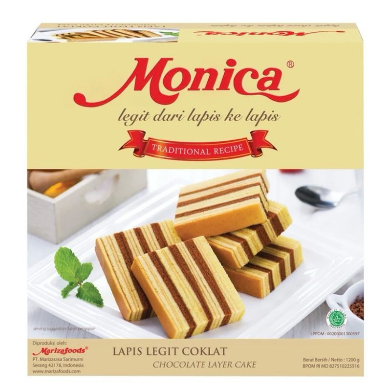 

Monica Kue Lapis Legit Chocolate Cokelat Coklat 1200gr