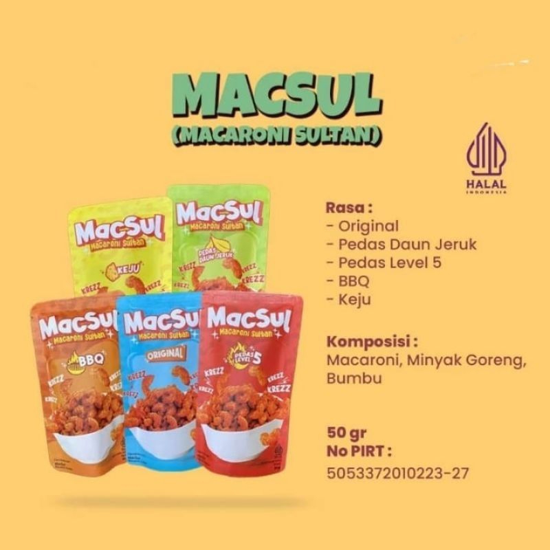 

MacSul Makaroni Sultan Makaroni Goreng Aneka Rasa Unik Viral