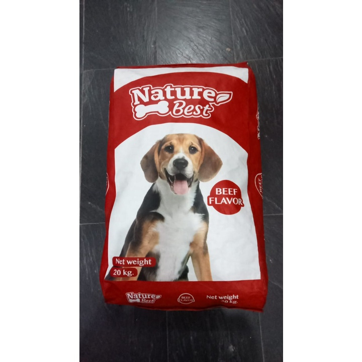 Nature Best Beef 20kg Makanan Anjing dewasa khusus Instan