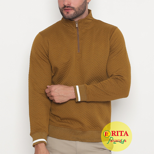 Carlos Moreno Jaket Sweater Half Zipper Outer Casual JHZ 199003 Jaket Pria terbaru Jaket Pakaian Pri