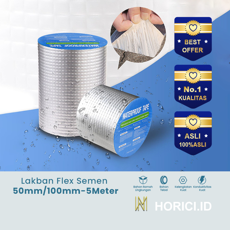 ASLI Aluminium Foil Butyl Rubber Waterproof Tape/Lakban aluminium Anti Bocor/FLEX TAPE SEMEN