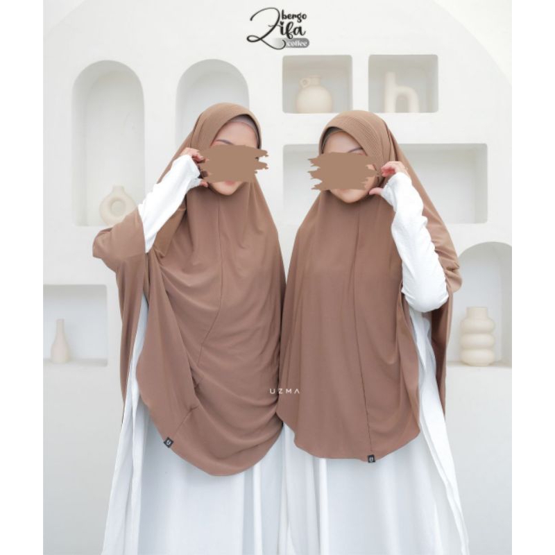 Zifa bergo by uzma hijab || bergo jersey pet