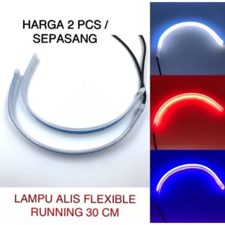 Lampu Led Drl Alis Sein Running 30cm  Tempel DRL motor Mobil Lampu Drl Sein Running Mobil 2 Mode 2PC