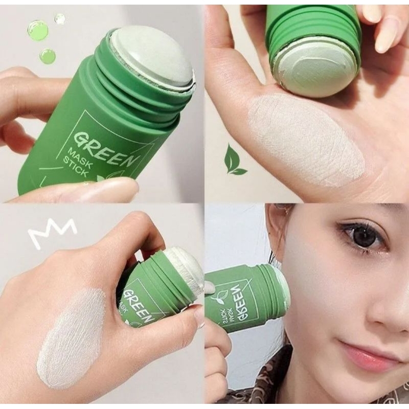 GREEN MASK STICK MEIDIAN ORIGINAL / MASKER WAJAH ROLL GREEN TEA BPOM INDONESIA