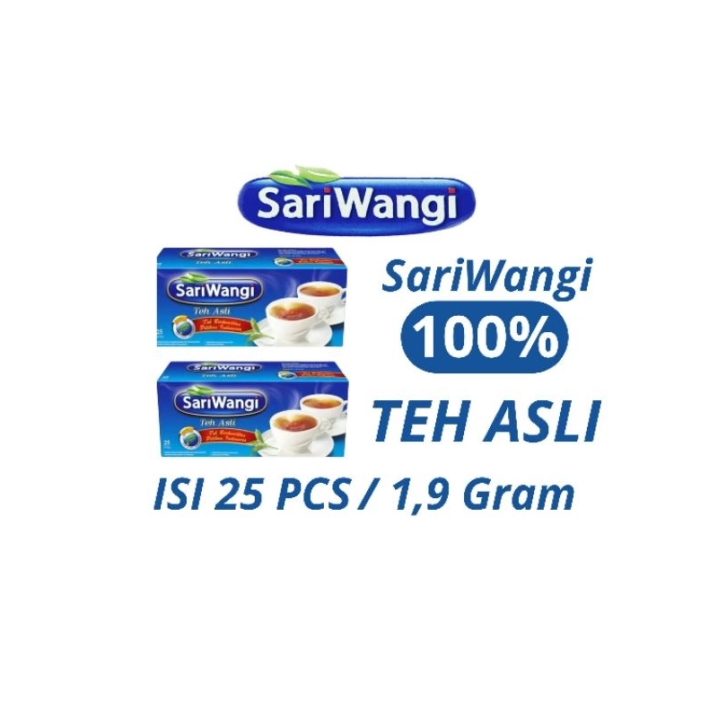 

TEH CELUP SARIWANGI ISI 25PCS X 1.90 GRAM ( 5 Dus )