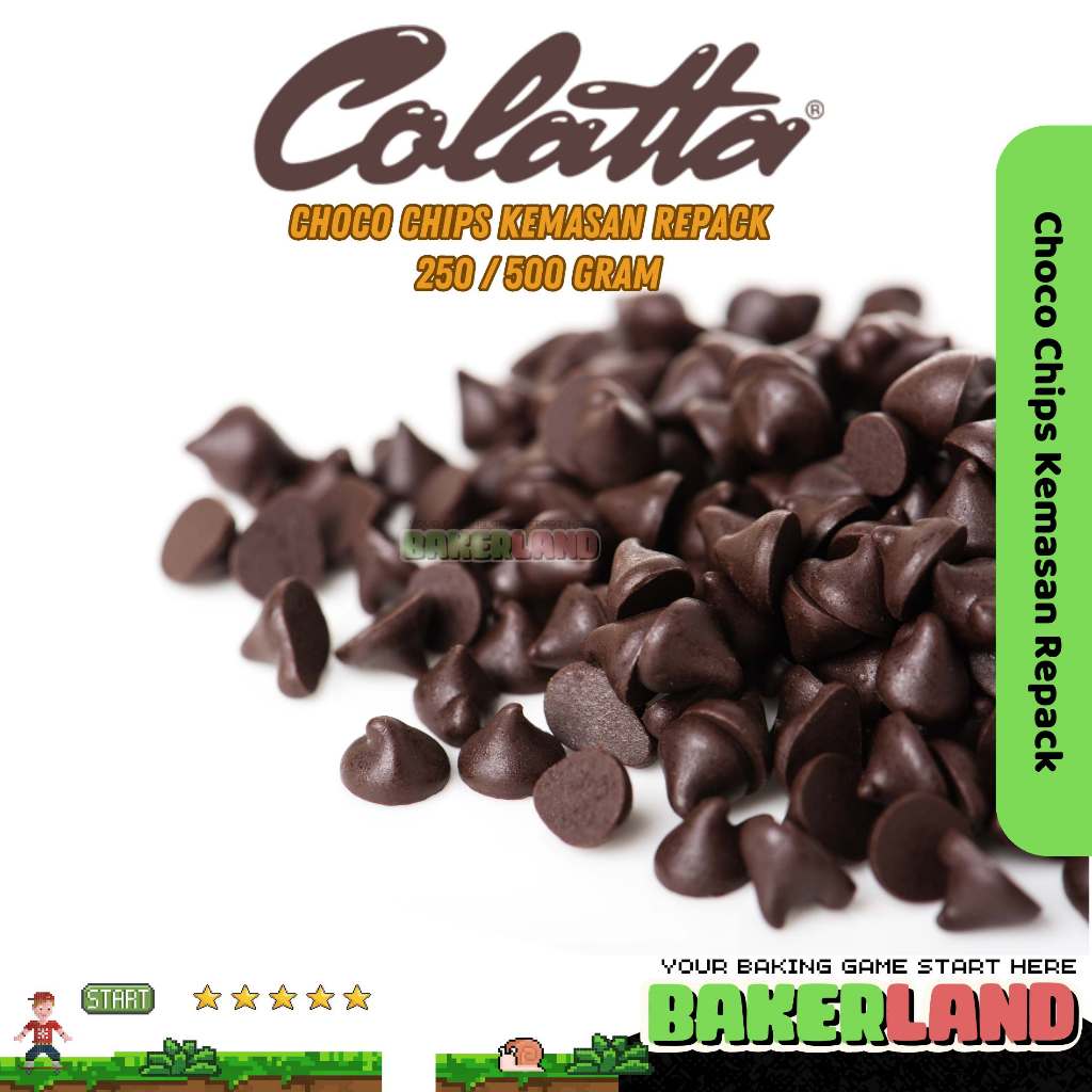 

ChocoChips Colatta Repack 250gr - 500gr / Choco Chips Cokelat Colatta / Choco Chips Repack 250/500gr / Choco Chips Cokelat /Choco Chips Cokelat Repack