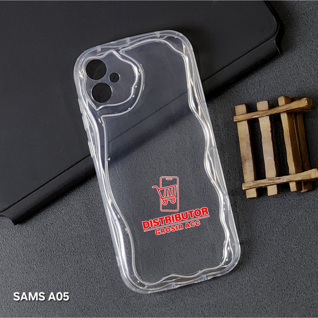 SAMSUNG A05 SAMSUNG A05S SAMSUNG A12 SAMSUNG A13 4G CASE MELTING WAVY CLEAR SOFT CASE SAMSUNG A05 SA