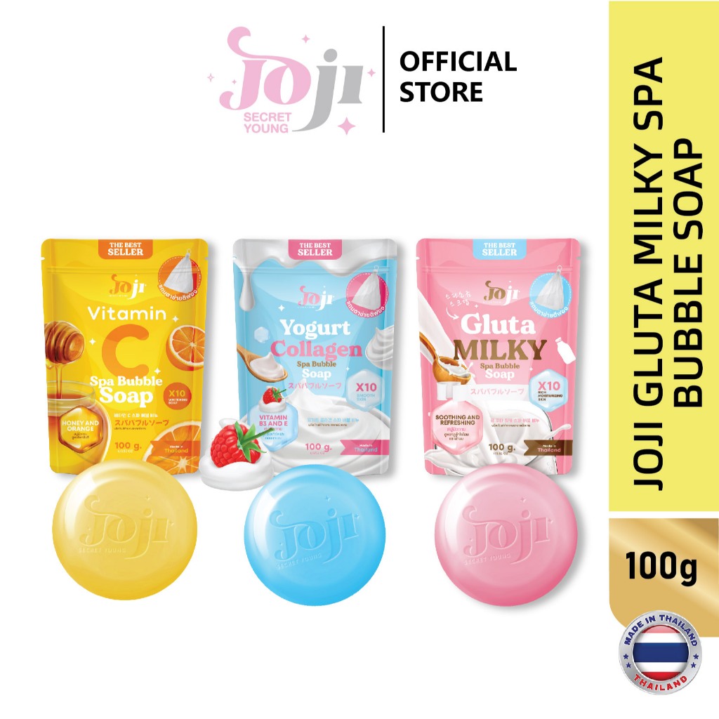 JOJI Secret Young Spa Bubble Soap / Sabun / Sabun Mandi Joji / Sabun Collagen / Whitening Soap/ 100g