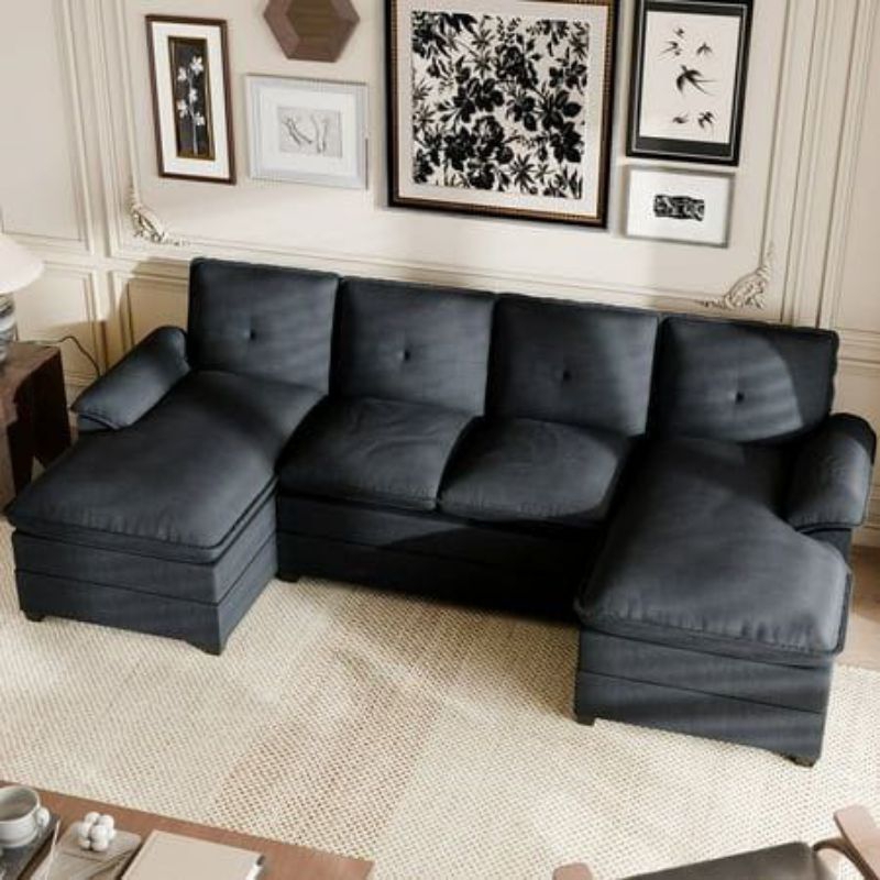 sofa santai letter U minimalis