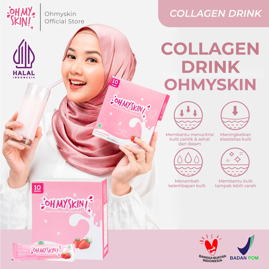 Oh My Skin COLLAGEN DRINK suplemen pemutih dan glowing