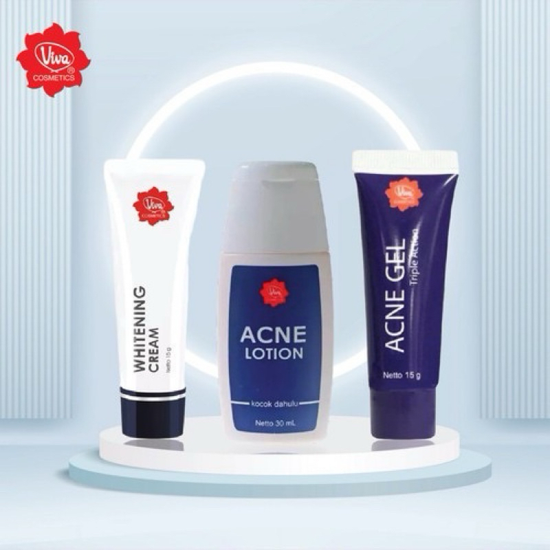 Viva acne lotion | obat jerawat viva | whitening cream viva | acne triple gel viva | acne gel viva