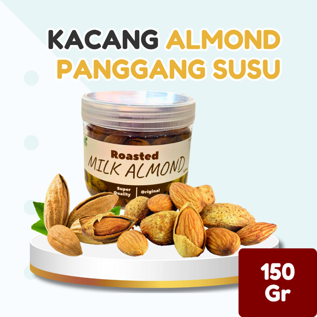 

KACANG ALMOND PANGGANG SUSU – MILK ALMOND 150GR