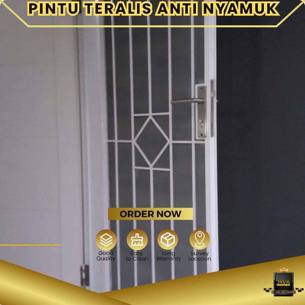 Pintu Teralis Anti Nyamuk Aman Mewah Elegan Modern Klasik