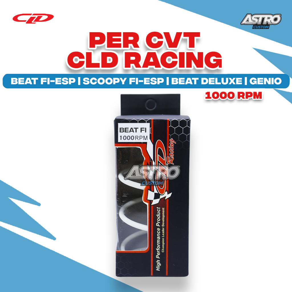 Per CVT 1000 RPM CLD Beat Fi Scoopy Fi Genio Beat Street New Deluxe Upgrade CVT Mangkok Kampas Ganda