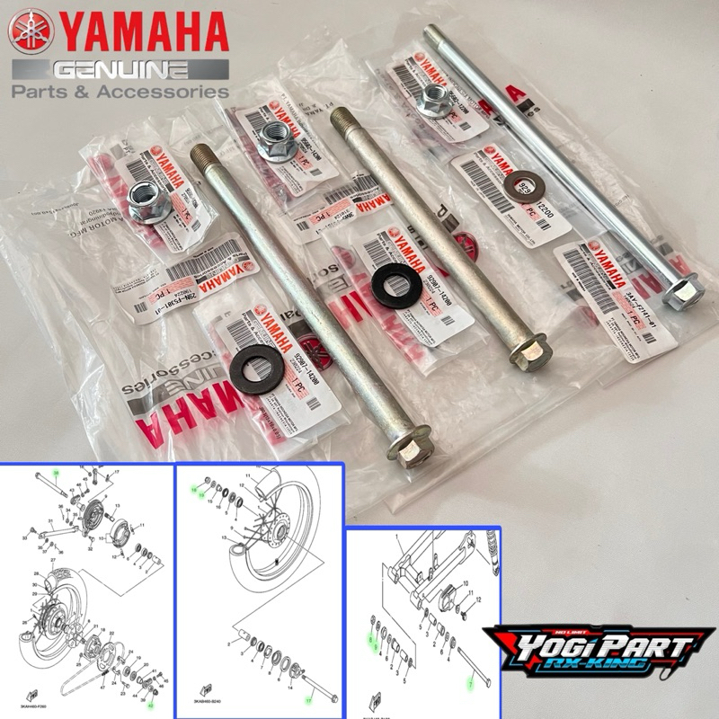 AS RODA DEPAN BELAKANG AS ARM RXKING RX KING RXK  FULL SET ORIGINAL