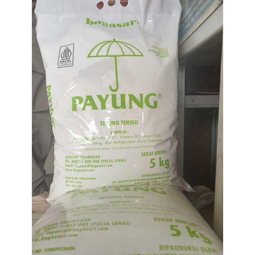 

NEW!! Tepung Terigu PAYUNG 5KG/500gr