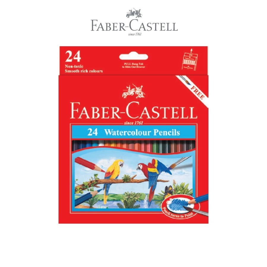 

Faber-Castell Watercolour Pencil set 24L / Pensil Warna Faber-Castell 24 Water Colour