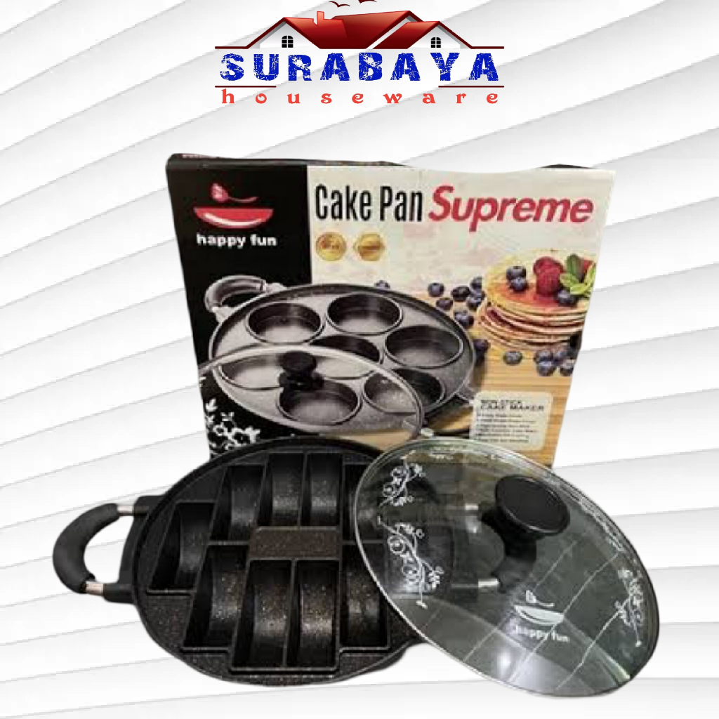 CETAKAN PUKIS SUPREME 10 lubang happy fun, pan cake