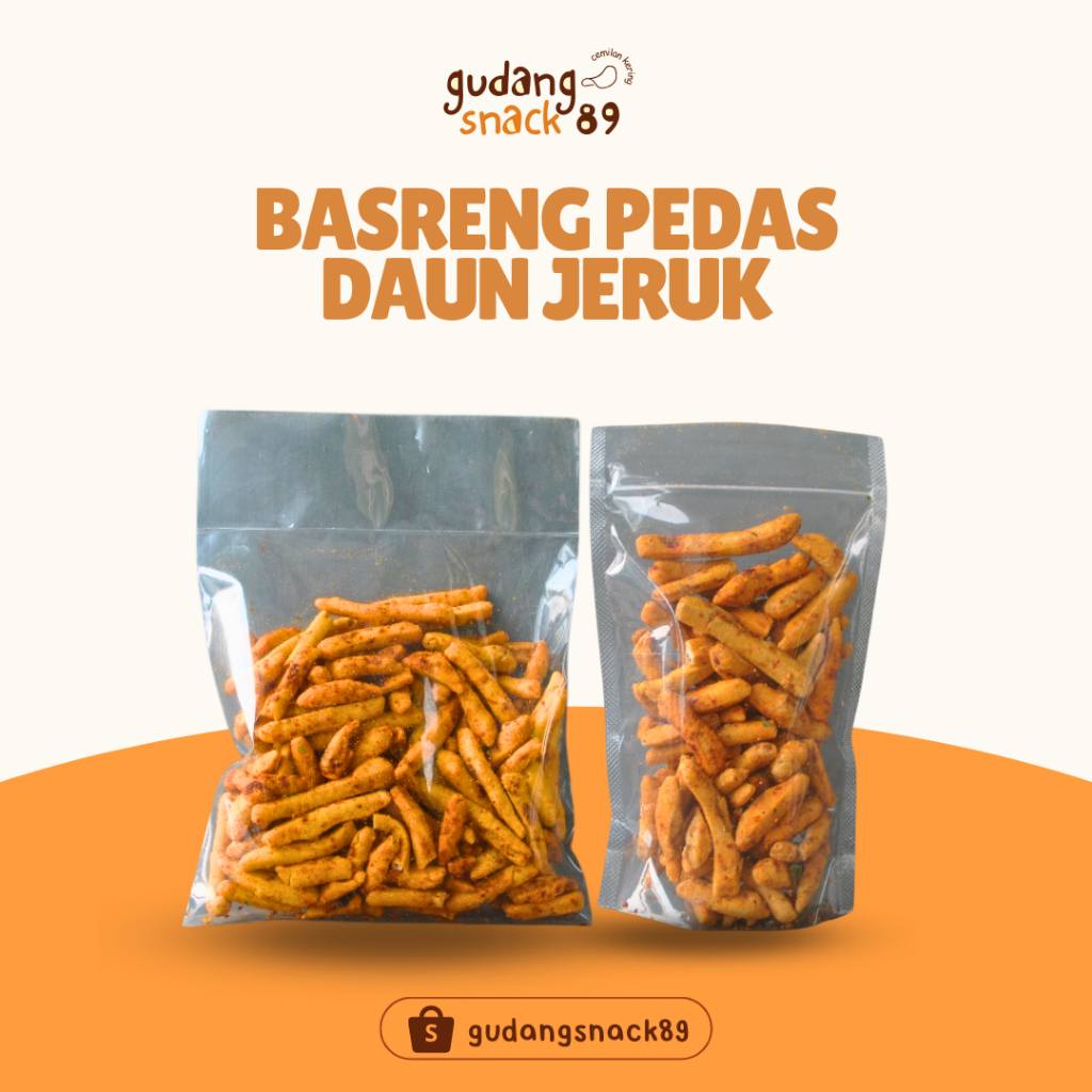 

Basreng Pedas Daun Jeruk 200g | Basreng Pedas 200g | Basreng Pedas Daun Jeruk 100g