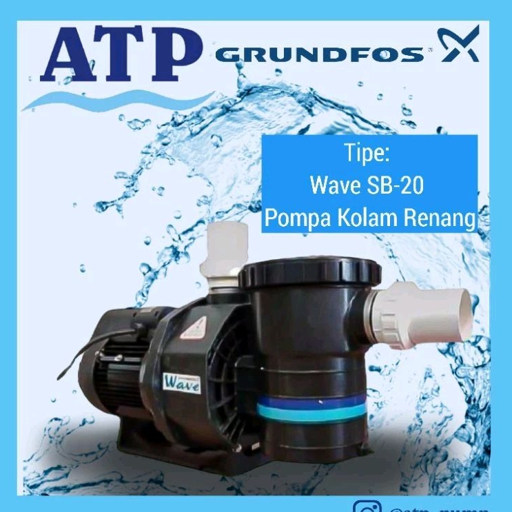 Grundfos Pompa Kolam Renang Pompa Air Wave SB 20