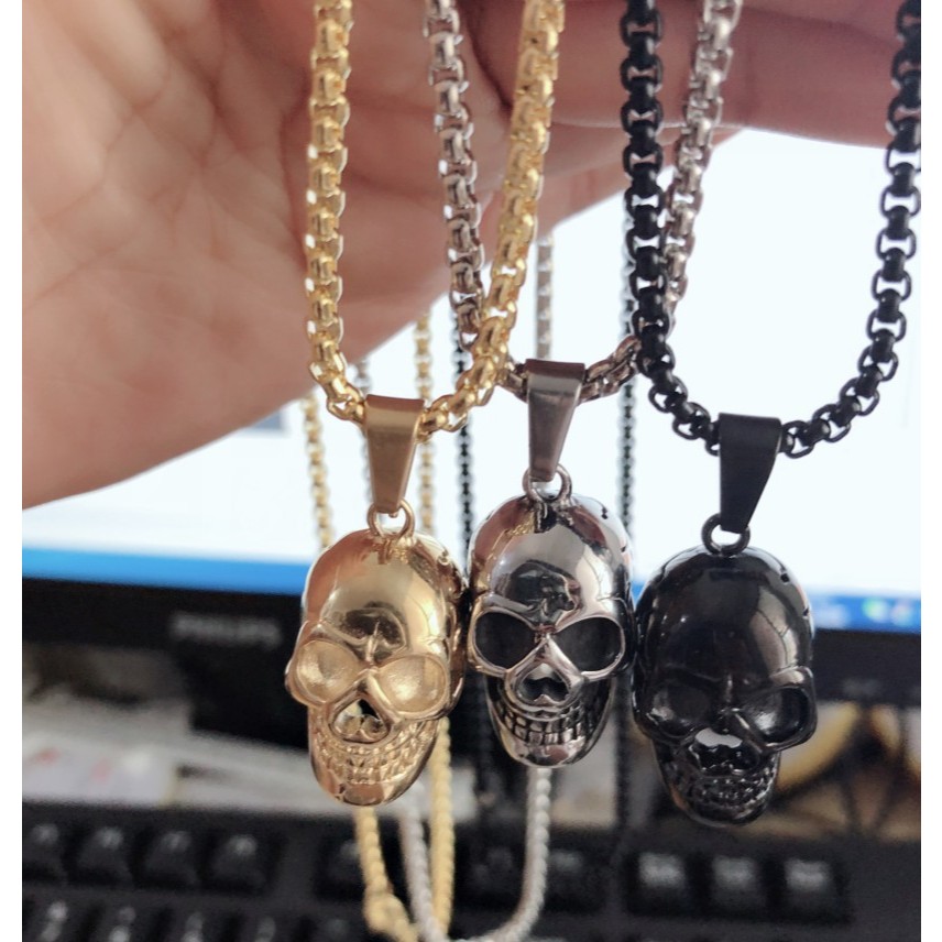 The Goats Dept - Old Skull Necklace Original / tgd904 kalung model tengkorak asli kepala tulang gaya