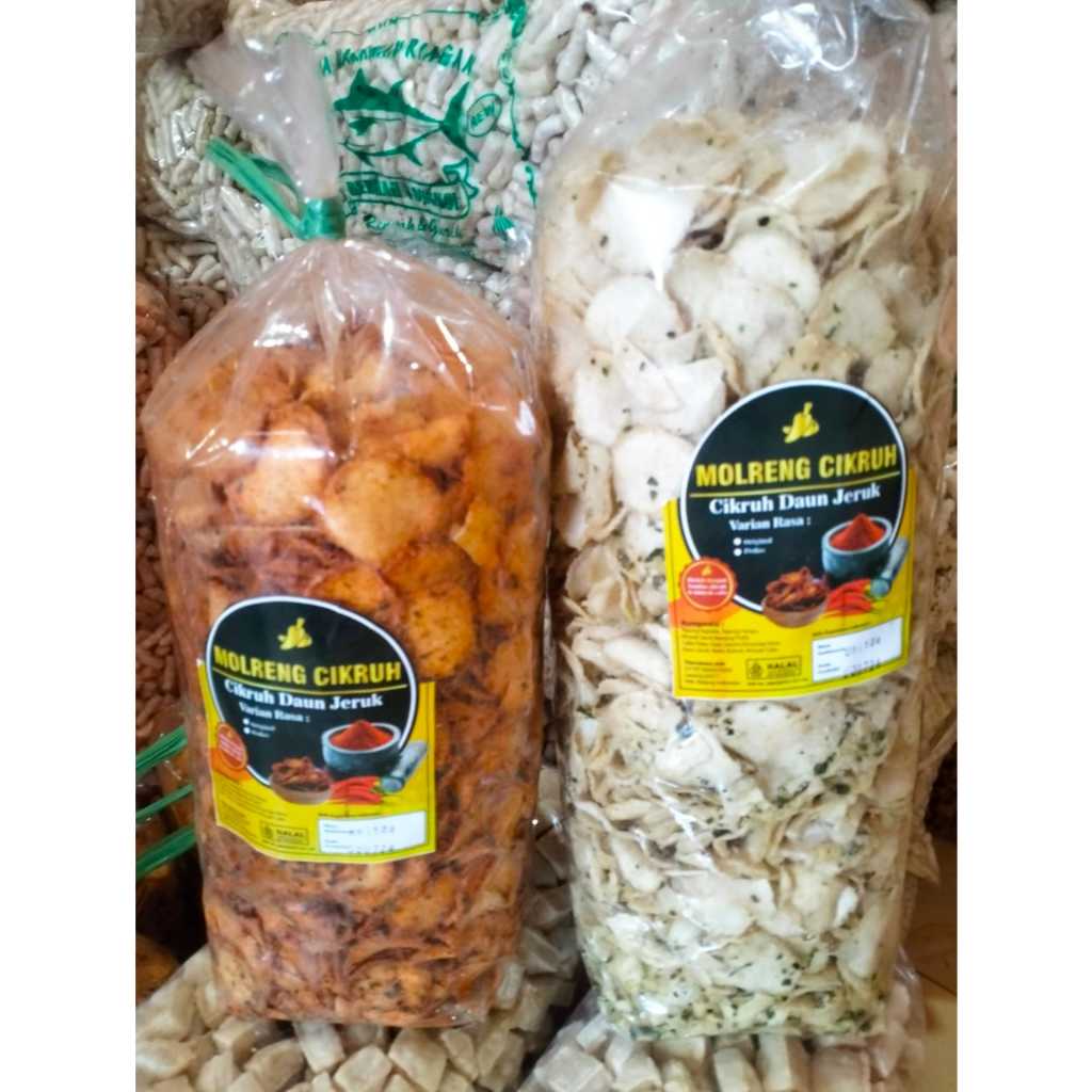 

Keripik Molreng (Cimol Goreng) Cikruh Daun Jeruk 250gr