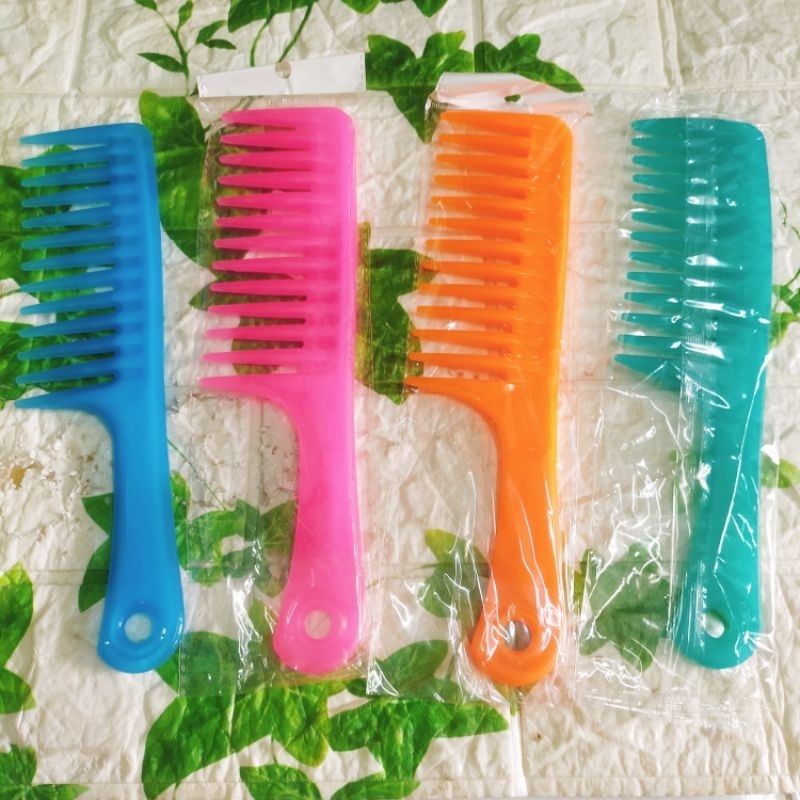 SISIR BESAR JUMBO WARNA GIGI JARANG SISIR ANTI KUSUT SISIR GAJAH