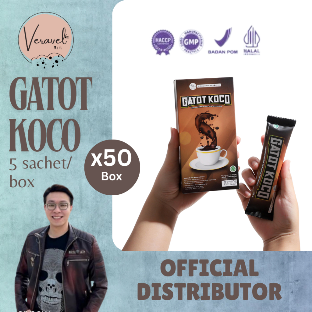 

Paket Reseller Kopi Gatot Koco By dr. Richard Lee - Kopi Gatot Koco (Privasi Aman) 1 Box isi 5 Sachet BPOM - DR HEN instant coffee 3 in 1
