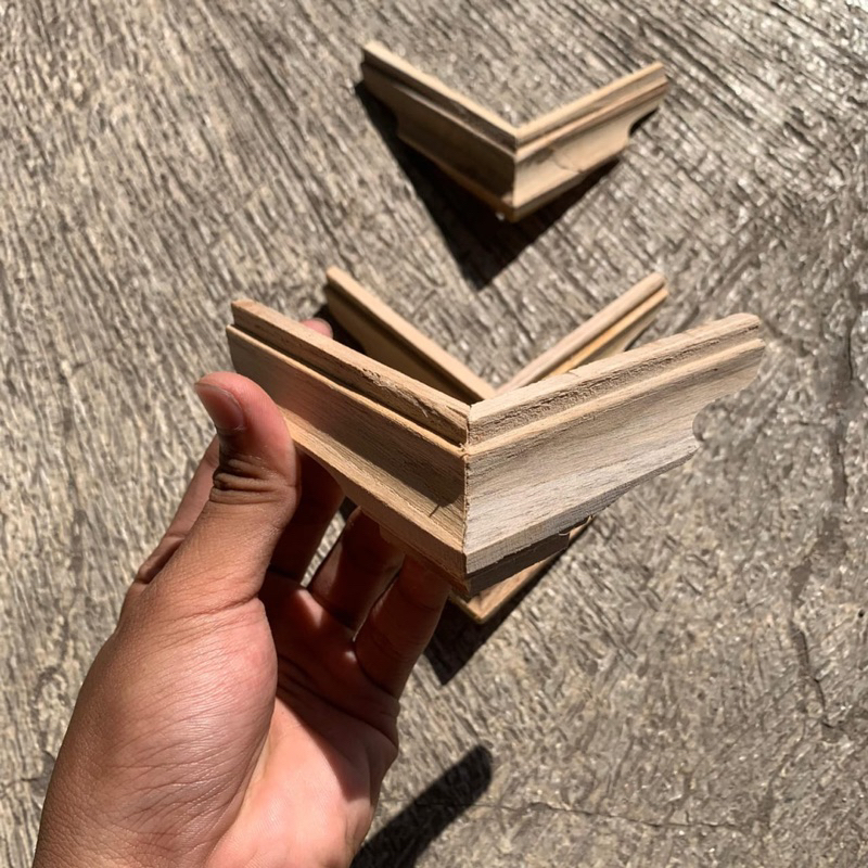 Kaki sangkar kosan bahan kayu jati halus 4 pcs (1set)