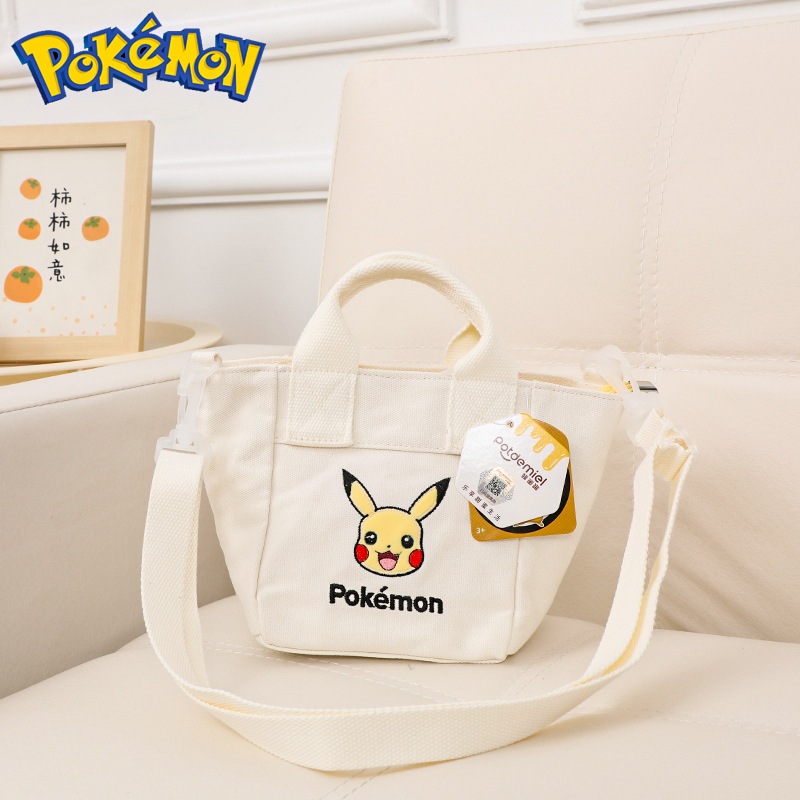 POTDEMIEL Handbag Canvas Pikachu Tas Canvas Pikachu TB0014