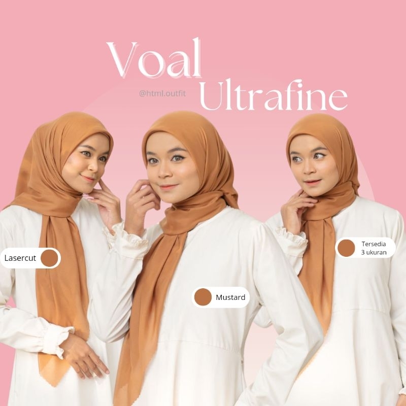 Madawarna Voal Ultrafine Tryspan Hijab Voile Ultrafine