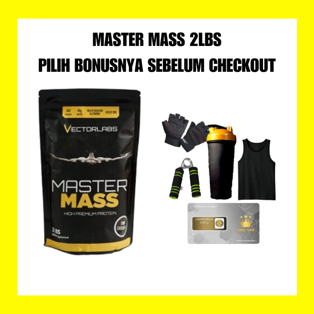 MASTER MASS VECTORLABS 2 LBS MASTERMASS 2LBS 900GRAM RASA DARK CHOCO VANILLA CARAMEL SUPLEMEN PENAMB