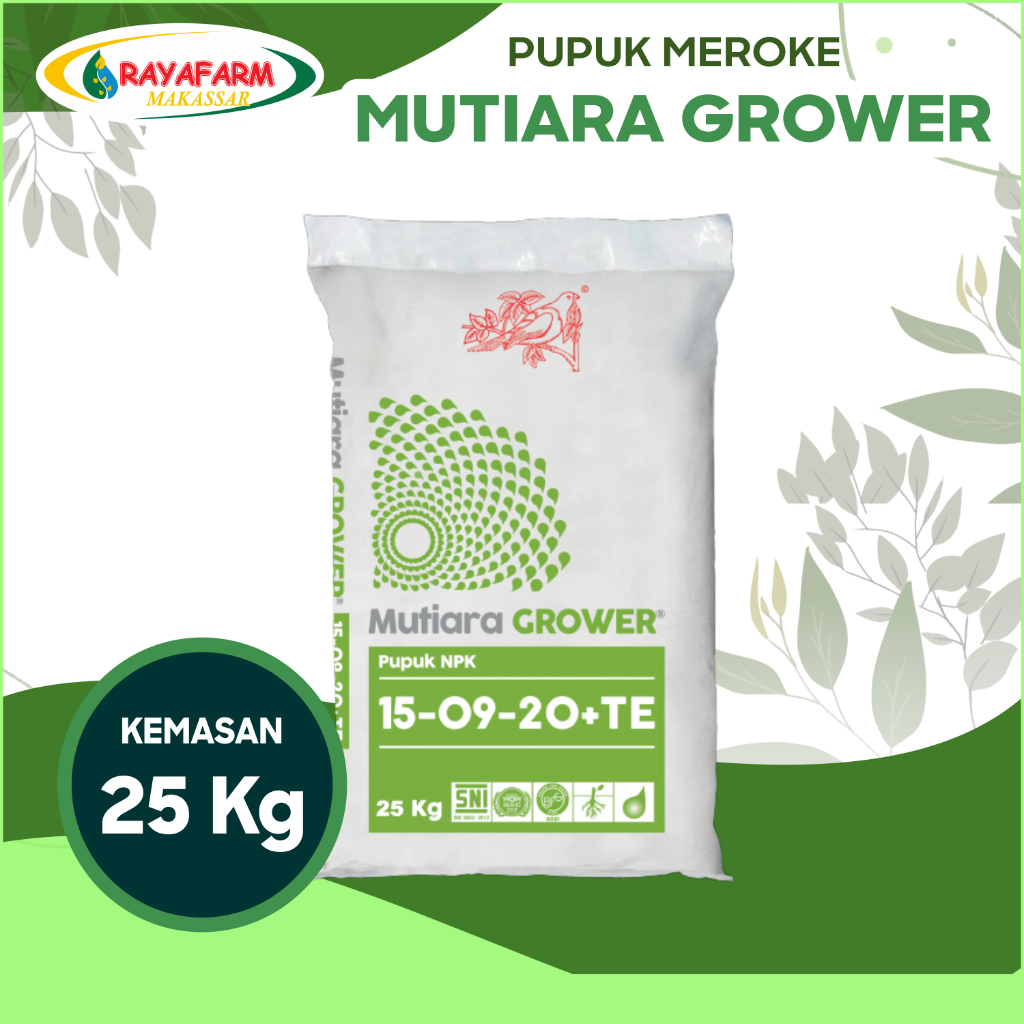 Pupuk NPK Meroke Mutiara Grower Kemasan 25 kg