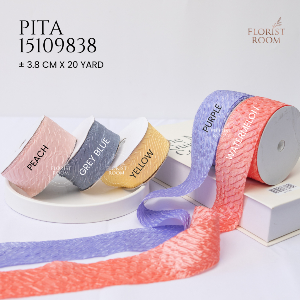 

Pita 15109838 ±3.8cm x 20 yard - Ribbon Hamper Christmas Good Quality