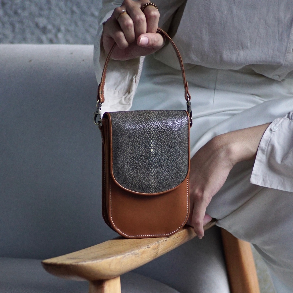 (PARRI) YUNNA Bag - Tas wanita kulit ikan pari